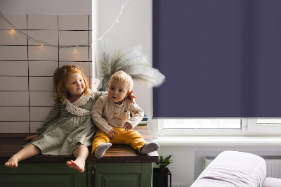 Roller blind for large window Dark purple
