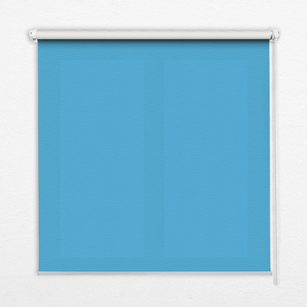 Roller blind for large window Blue