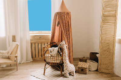 Roller blind for large window Blue