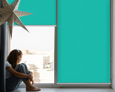 Fabric roller blind Turquoise