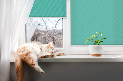 Fabric roller blind Turquoise