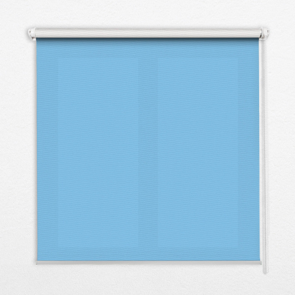 Roller blind for large window Blue