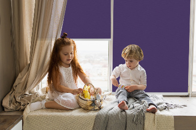 Roller blind for large window Purple