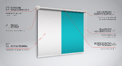 Fabric roller blind Turquoise