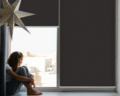 Fabric roller blind Black