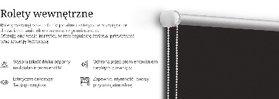 Fabric roller blind Black