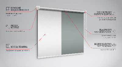 Modern roller blind Gray