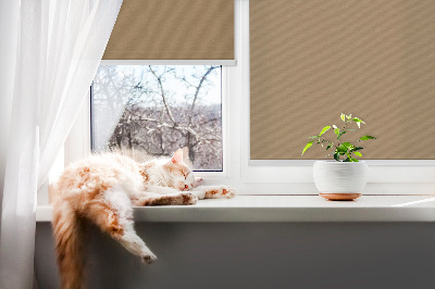 Roller blind for large window Brown
