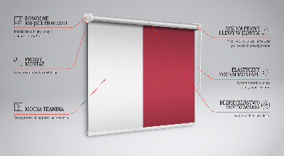 Roller blind for large window Claret