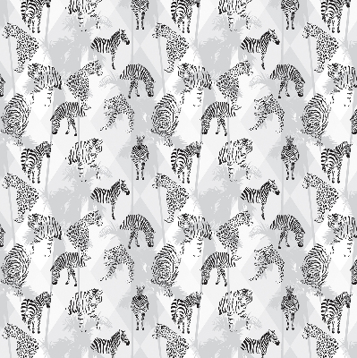 Fabric roller blind Gray animals