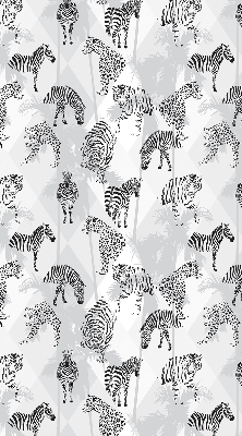 Fabric roller blind Gray animals