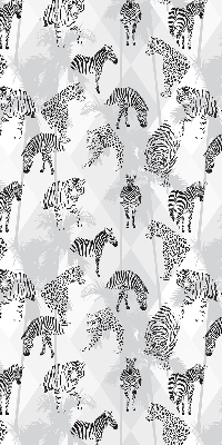 Fabric roller blind Gray animals