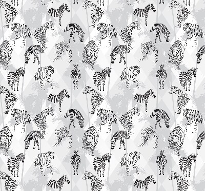 Fabric roller blind Gray animals