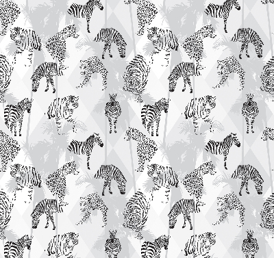 Fabric roller blind Gray animals
