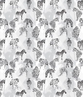 Fabric roller blind Gray animals