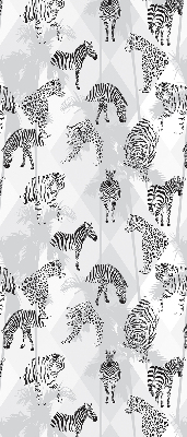 Fabric roller blind Gray animals