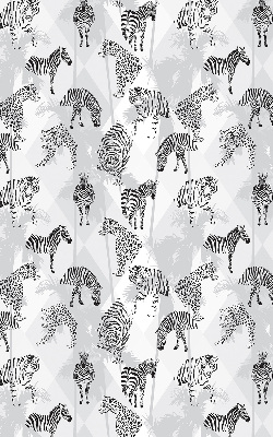 Fabric roller blind Gray animals