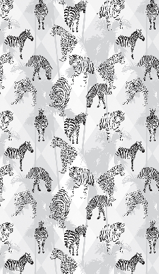 Fabric roller blind Gray animals