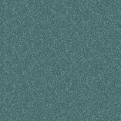 Modern roller blind with green palm leaves pattern