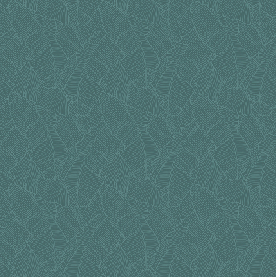 Modern roller blind Green palm leaves
