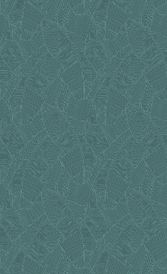 Modern roller blind with green palm leaves pattern