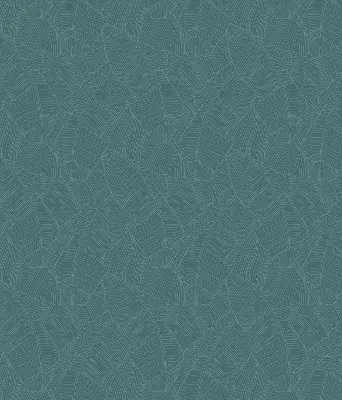 Modern roller blind with green palm leaves pattern
