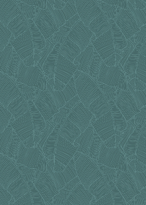 Modern roller blind Green palm leaves