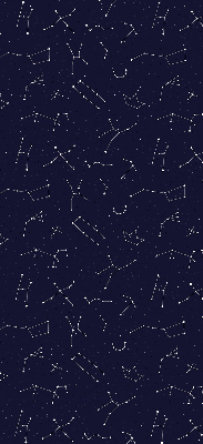 Roller blind for large window Constellation of stars