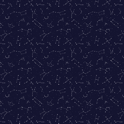 Roller blind for large window Constellation of stars