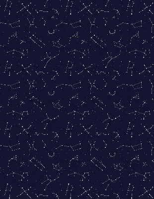 Roller blind for large window Constellation of stars
