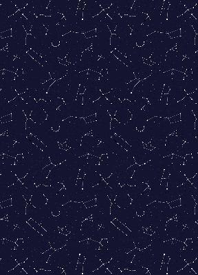 Roller blind for large window Constellation of stars