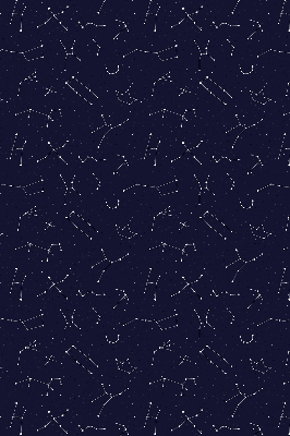 Roller blind for large window Constellation of stars
