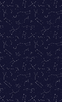 Roller blind for large window Constellation of stars