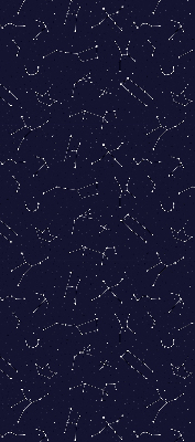 Roller blind for large window Constellation of stars
