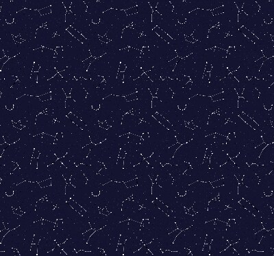 Roller blind for large window Constellation of stars