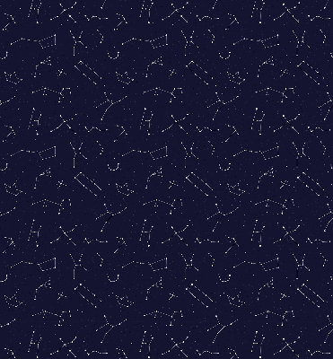 Roller blind for large window Constellation of stars
