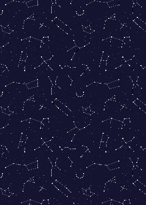 Roller blind for large window Constellation of stars