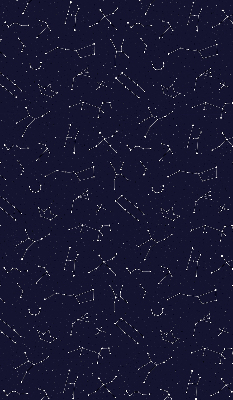 Roller blind for large window Constellation of stars