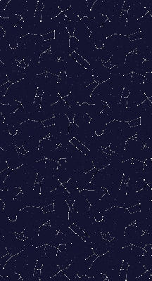 Roller blind for large window Constellation of stars