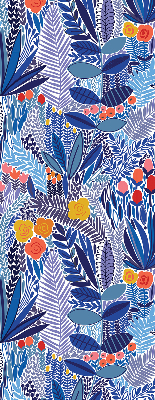 Roller blind for large window Colorful plants