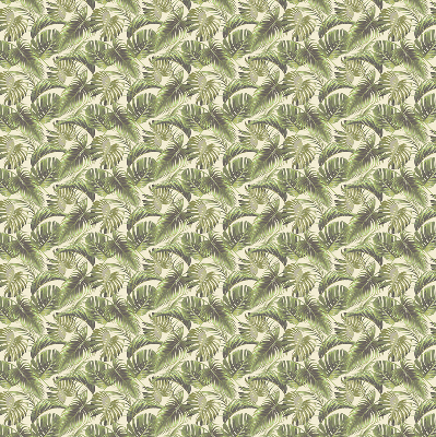 Fabric roller blind with a flower leaves pattern