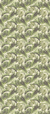 Fabric roller blind Flower leaves