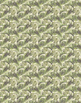 Fabric roller blind Flower leaves