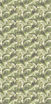 Fabric roller blind Flower leaves
