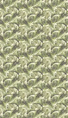 Fabric roller blind with a flower leaves pattern