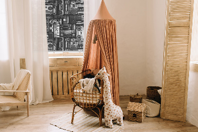 Modern roller blind Radio speakers