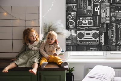 Modern roller blind Radio speakers