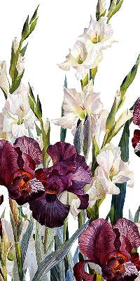 Roller blind for large window Little flowers