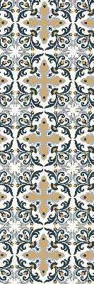 Fabric roller blind Moroccan tile