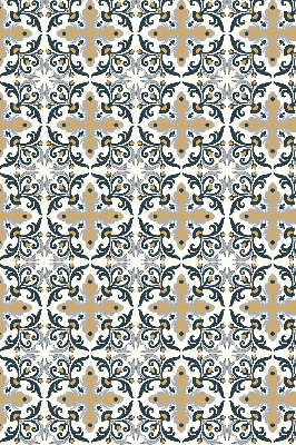 Fabric roller blind Moroccan tile